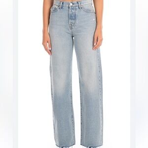 MODERN AMERICAN REXFORD FLEA MKT BLUE RAW HEM JEANS 28